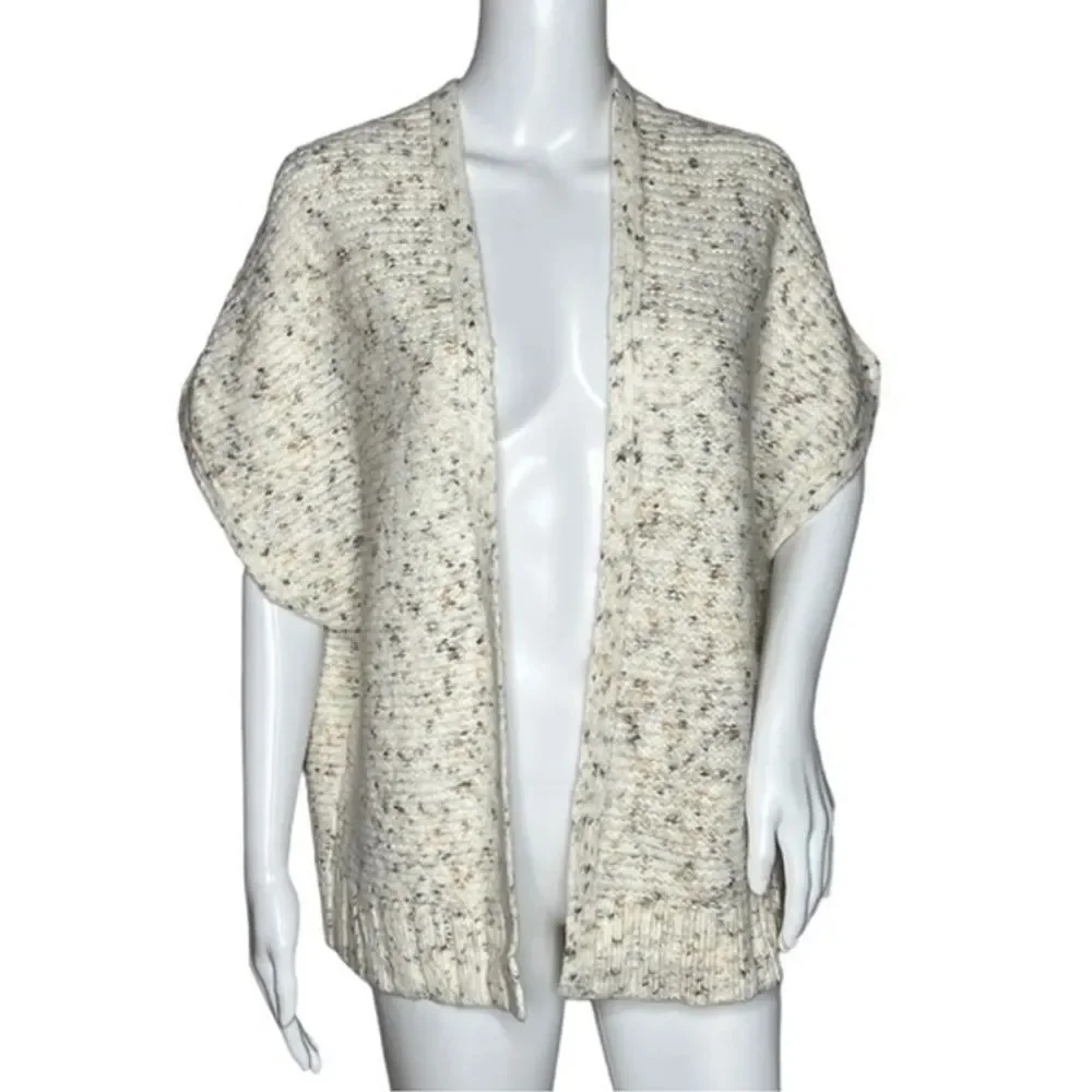 Universal Thread Open Cardigan Shrug Sweater Cream Multicolor Speckled One Size